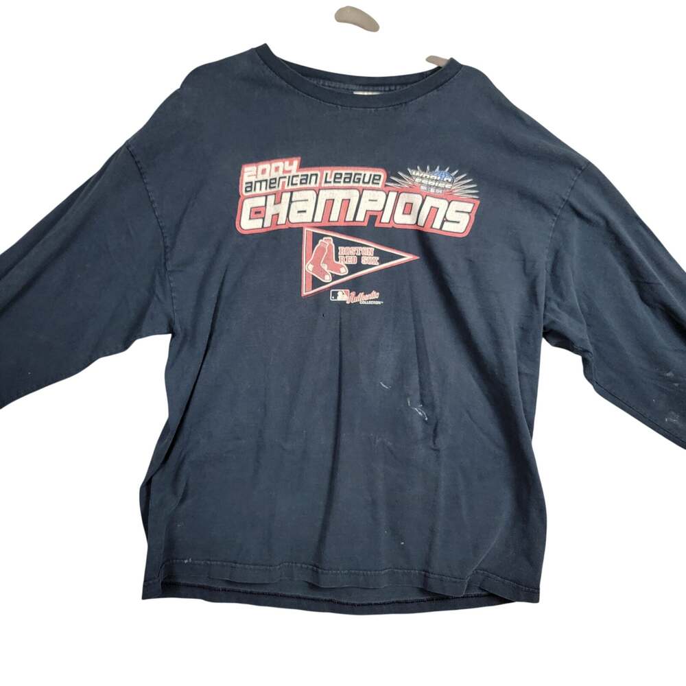 Vintage Boston Red Sox 2004 American League Champions Long Sleeve Tee Unisex 2XL